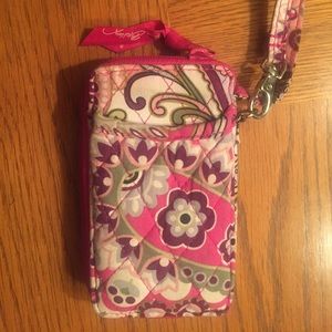Pink Vera Bradley Wristlet